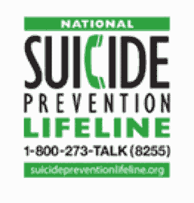 National Suicide Prevention Lifeline 1-800-273-8255