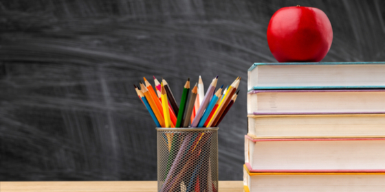 Pencils-Books-Apple-Desk- Checkboard 