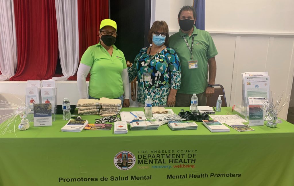 Mental Health Promoters (Promotores) at Community Event