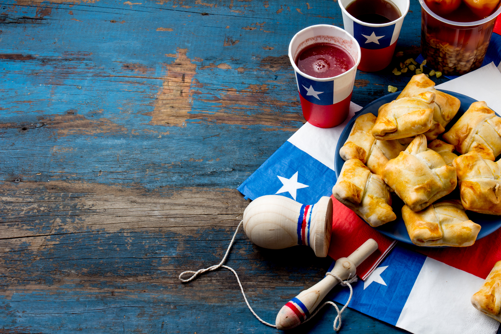 Chilean Independence Day Foods and Items - Empanadas, Chicha, Emboque, Mote con Huesillo