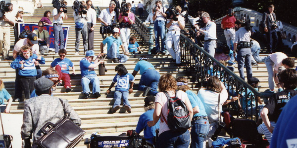 Capitol Crawl at Washington D.C., 1990