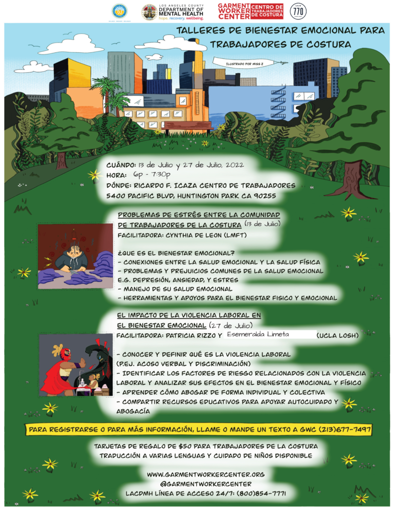 GWC Mental Health Workshop Flyer (Spanish)