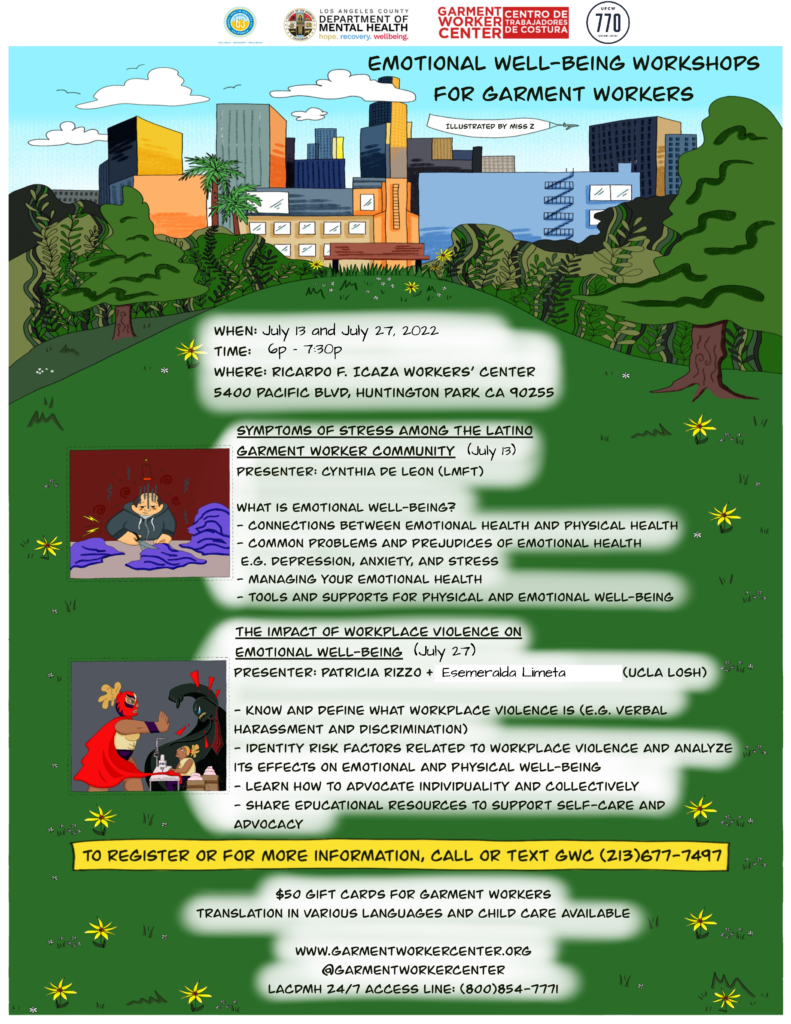 GWC Mental Health Workshop Flyer (English)