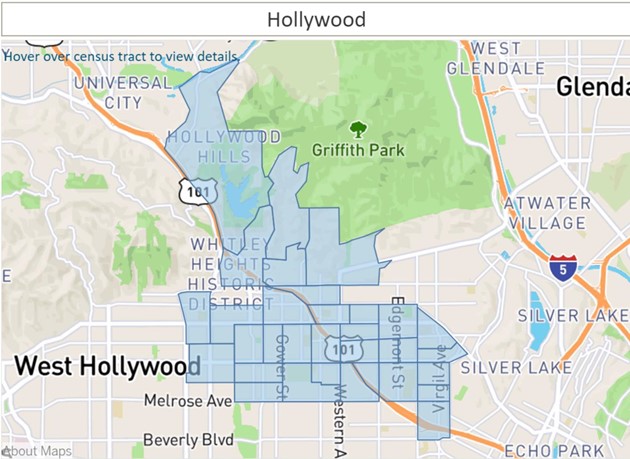 Hollywood 2.0 Geographic Area