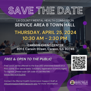 MHC Service Area 8 Town Hall Save The Date Flyer