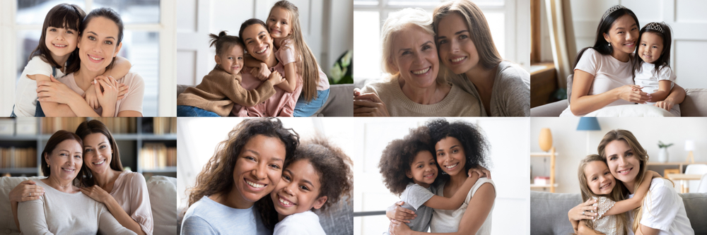 diverse-mother-and-daughters-mosaic