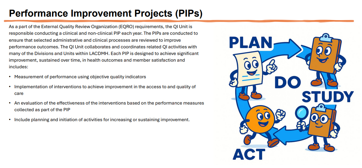Performance Improvement Projects PIPs Banner