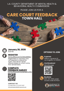 CARE Court Feeback Town Hall Flyer