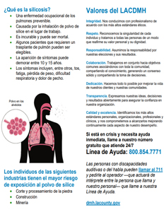Silicosis Resources document in Spanish